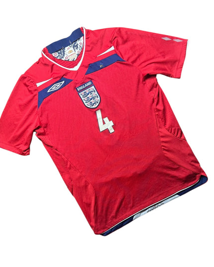England Football Shirt Away 2008 Gerrard 4 (M)