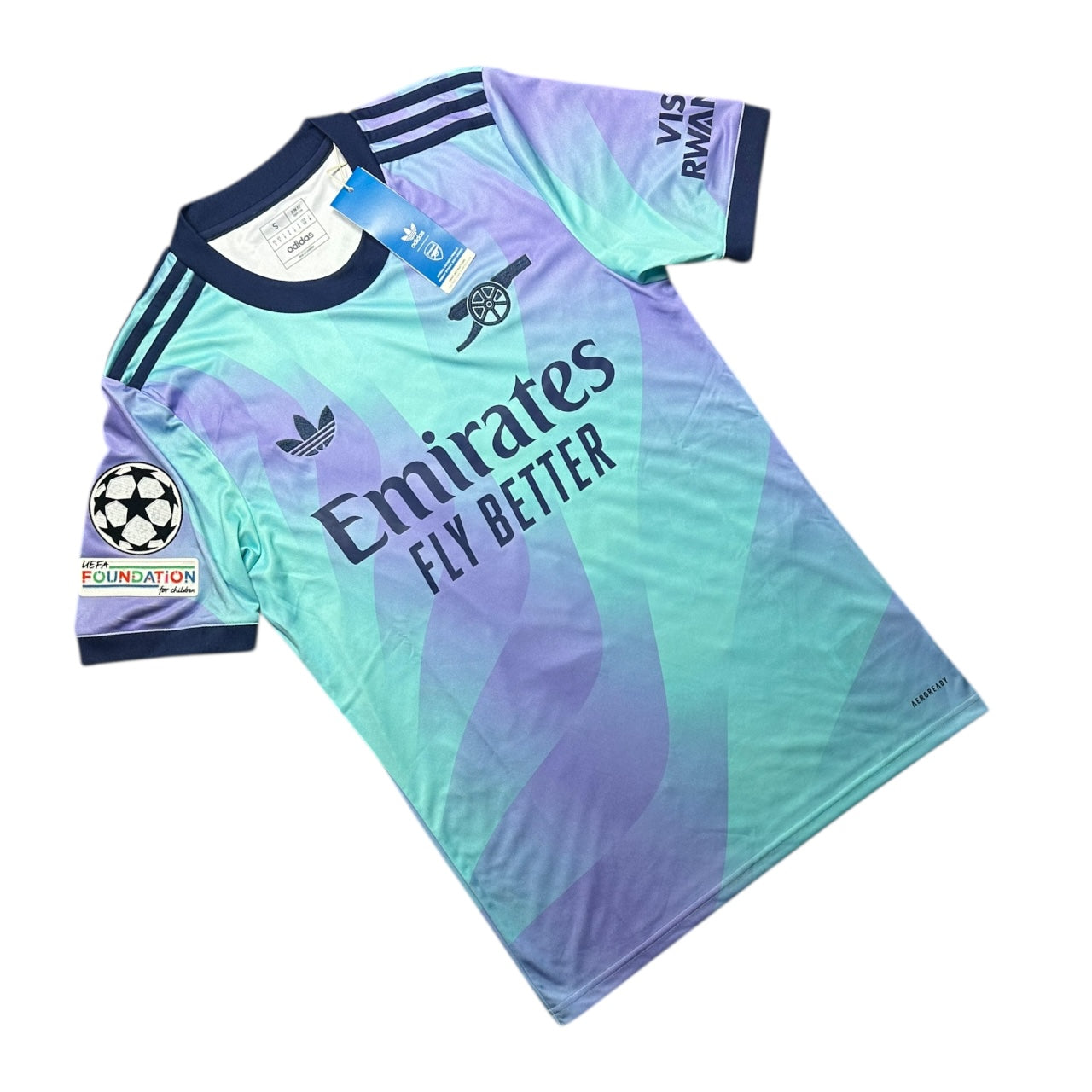 Arsenal Football Shirt 2024/2025 Third White UCL BNWT (S)