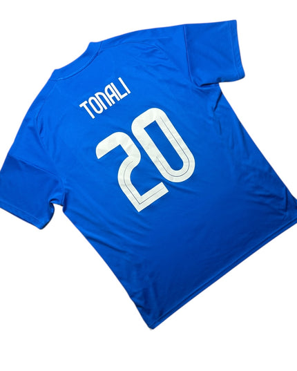 Italy Football Shirt Home 2024/2025 Tonali 20 (XL)
