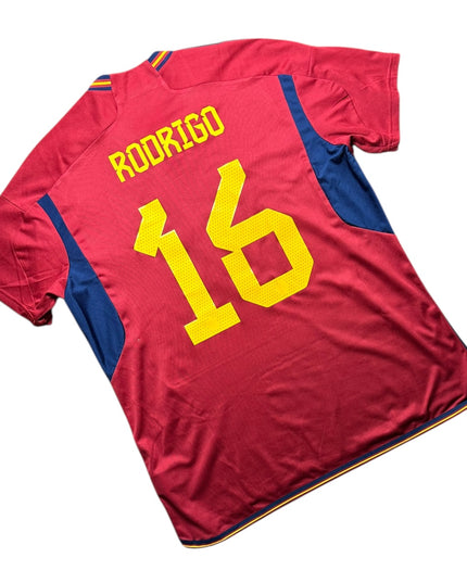 Spain Football Shirt 2022/2023 Home Rodrigo 16 (XL)
