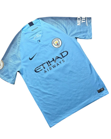Manchester City Football Shirt 2018/2019 Home Kun Aguero 10 (M)