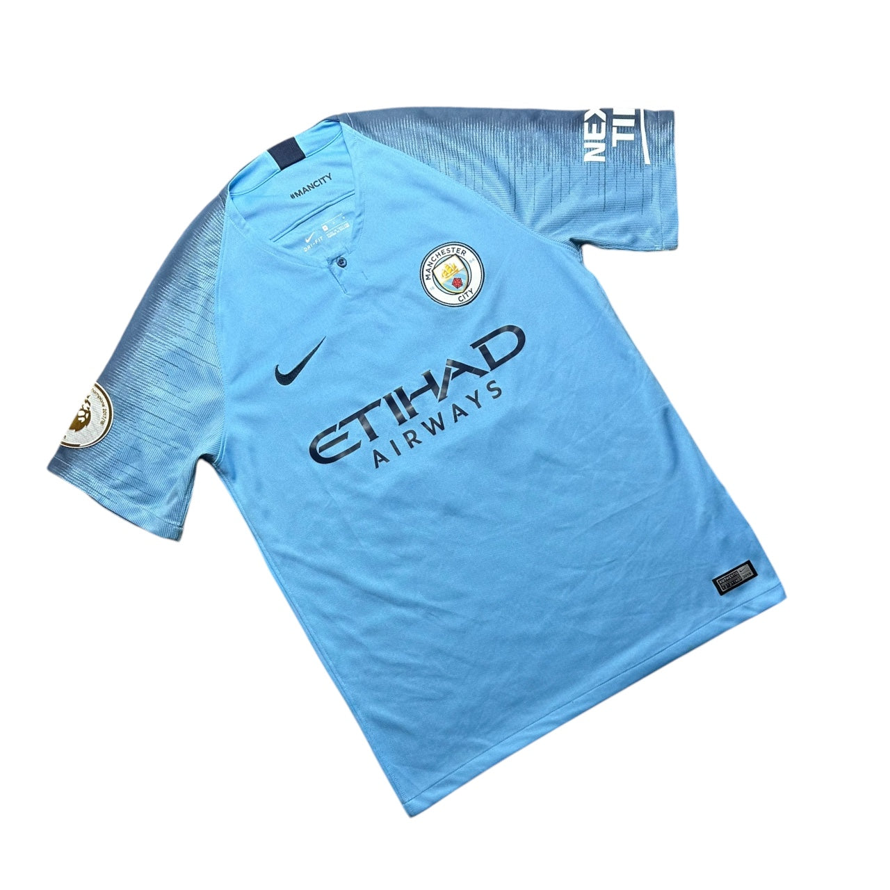 Manchester City Football Shirt 2018/2019 Home Kun Aguero 10 (M)