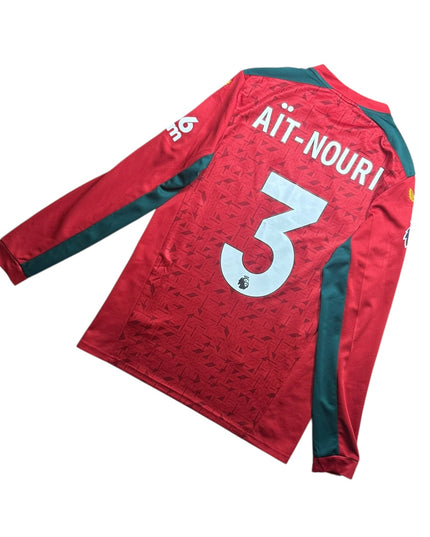 Wolves Football Shirt Away 2023/2024 Ait-Nouri 3 L/S (M)