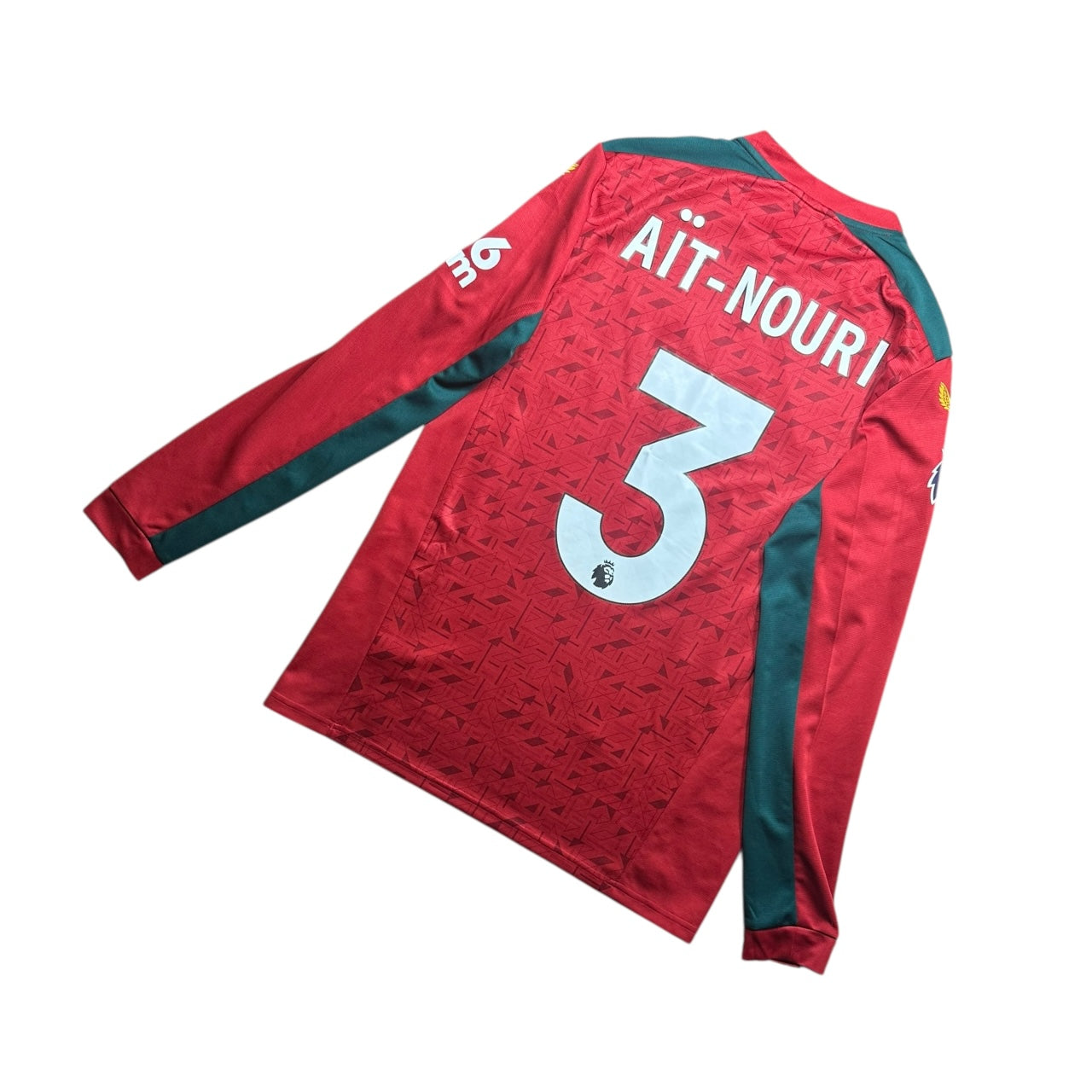Wolves Football Shirt Away 2023/2024 Ait-Nouri 3 L/S (M)