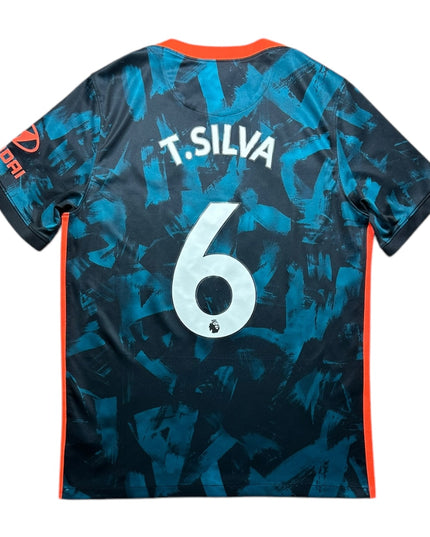 Chelsea Football Shirt 2021/2022 Third T.Silva 6 (L)