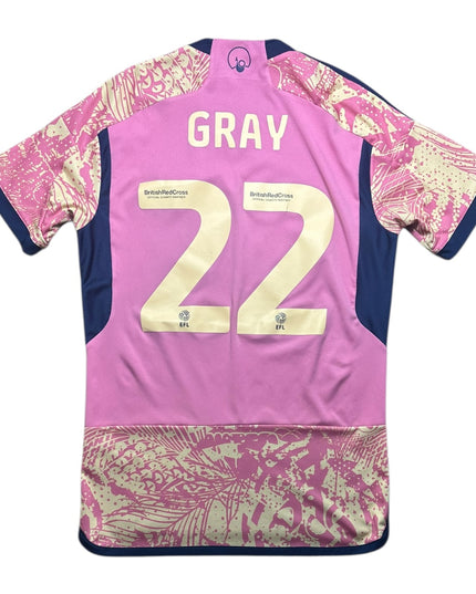 Leeds United Football Shirt 2023/2024 Away Gray 22 (M)