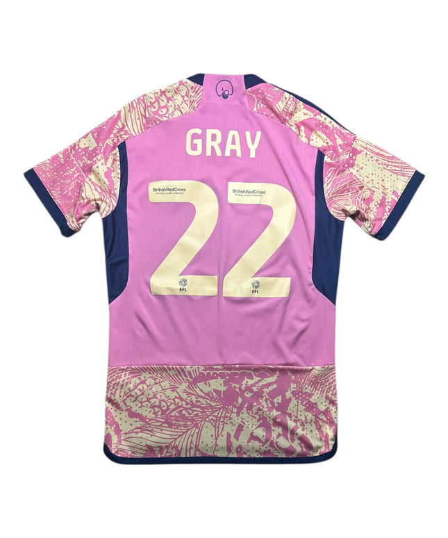 Leeds United Football Shirt 2023/2024 Away Gray 22 (M)