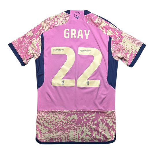 Leeds United Football Shirt 2023/2024 Away Gray 22 (M)