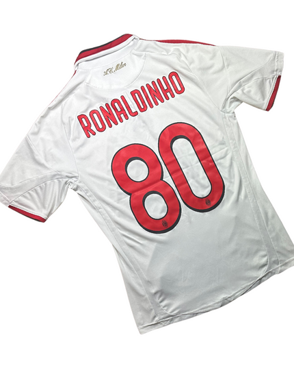 AC Milan 2009/2010 Away Football Shirt Ronaldinho (80)