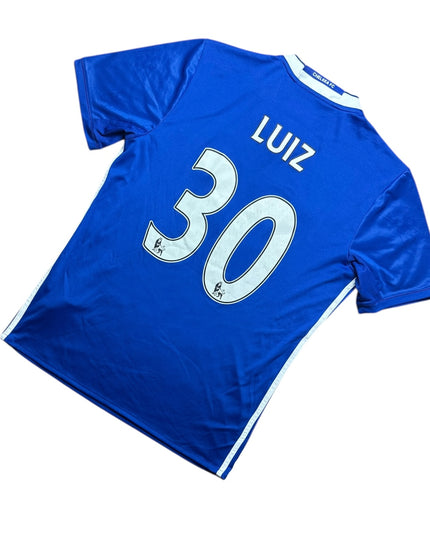 Chelsea Football Shirt Home 2015/2016 Luiz 30 (M)