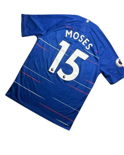 Chelsea Football Shirt Home 2018/2019 Moses 15 (M)