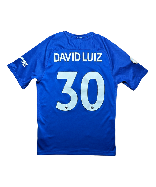Chelsea FC 2017/2018 Home Football Shirt David Luiz (30)