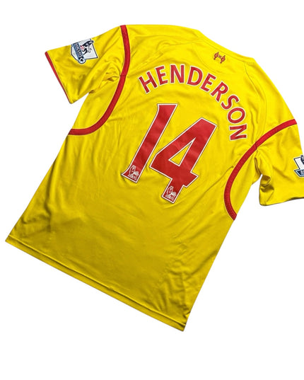 Liverpool Football Shirt Away 2014/2015 Henderson 14 (XL)