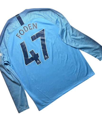 Manchester City Football Shirt 2018/2019 Home Foden 47 (XL)