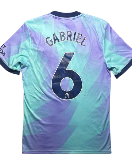 Arsenal Football Shirt 2024/2025 Third Gabriel 6 (M)