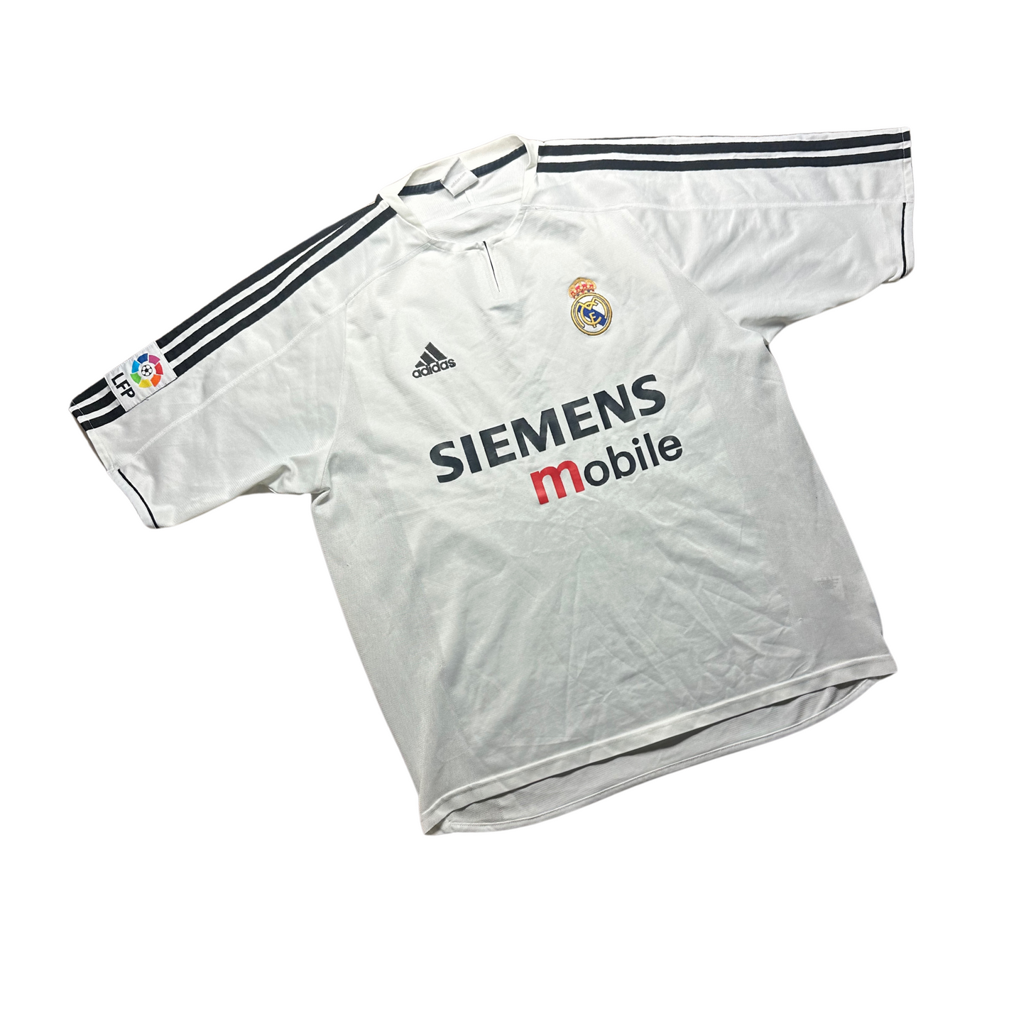 Real Madrid 2003/2004 Home Football Shirt Zidane 5 (L)