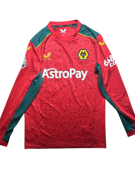 Wolves Football Shirt Away 2023/2024 Ait-Nouri 3 L/S (M)