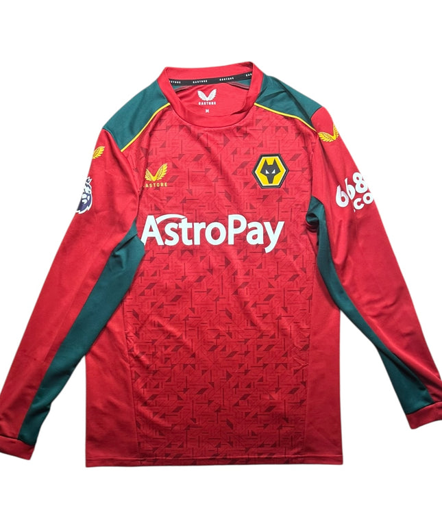 Wolves Football Shirt Away 2023/2024 Ait-Nouri 3 L/S (M)