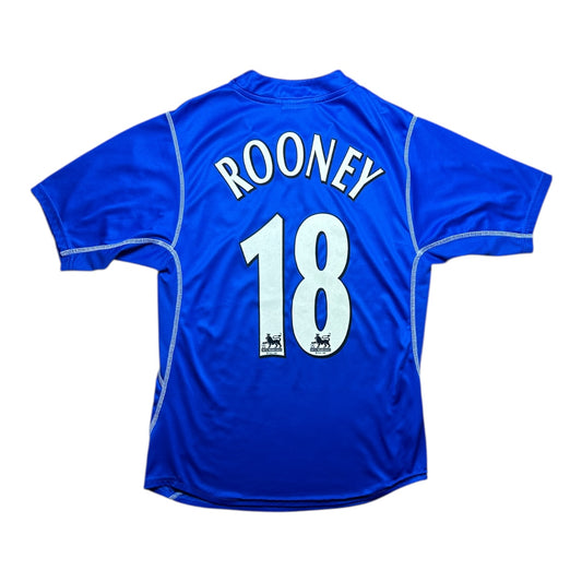 Everton Football Shirt 2002/2003 Home Rooney 18 (M)