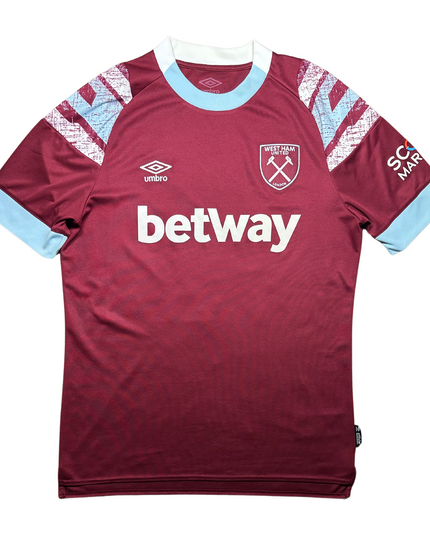 West Ham 2022/2023 Home Football Shirt Benrahma (22)