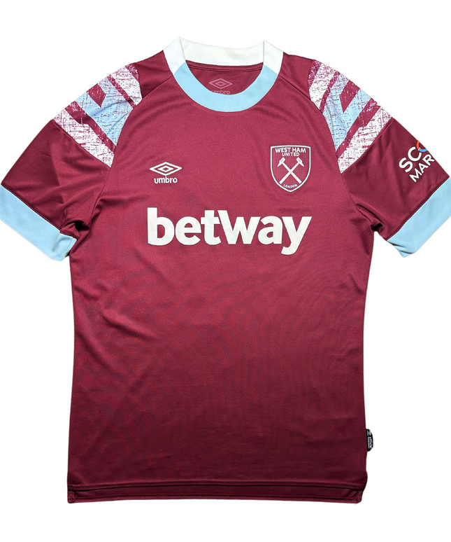 West Ham 2022/2023 Home Football Shirt Benrahma (22)