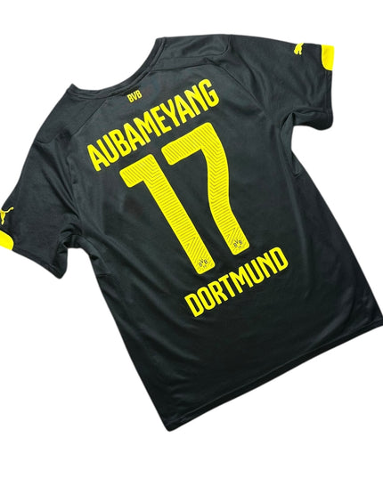 Borussia Dortmund Football Shirt 2014/2015 Away Aubameyang 17 (M)