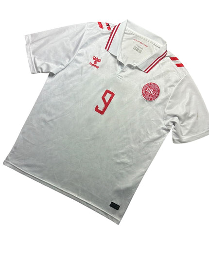 Denmark Football Shirt 2024/2025 Away Hojlund 9 (XL)