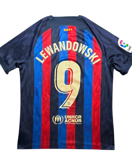 Barcelona Football Shirt Home 2022/2023 Lewandowski 9 (L)