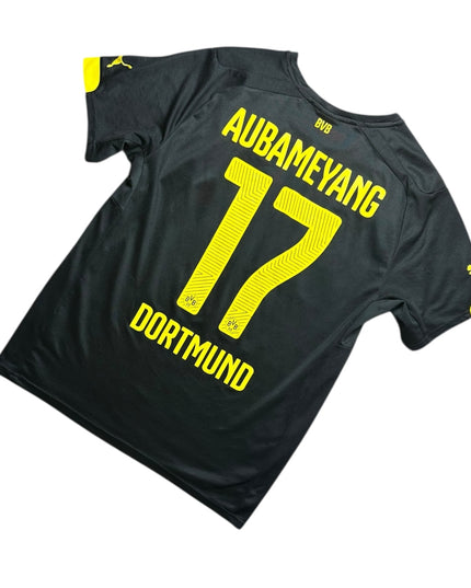Borussia Dortmund Football Shirt 2014/2015 Away Aubameyang 17 (M)