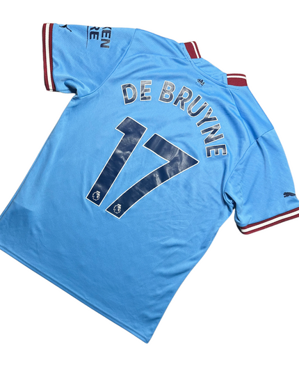 Manchester City 2022/2023 Home Football Shirt De Bruyne (17)
