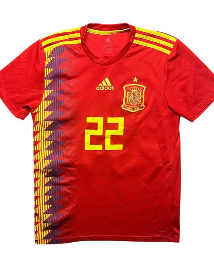Spain Football Shirt Home 2017/2019 Isco 22 (S)
