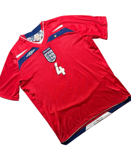 England Football Shirt Away 2008/2009 Gerrard 4 (XL)