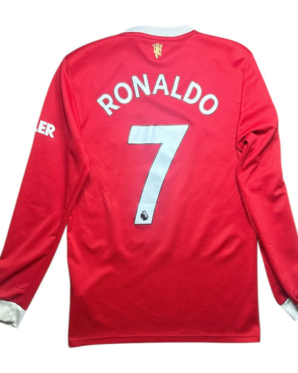Manchester United Football Shirt 2021/2022 Home Ronaldo 7 L/S (S)