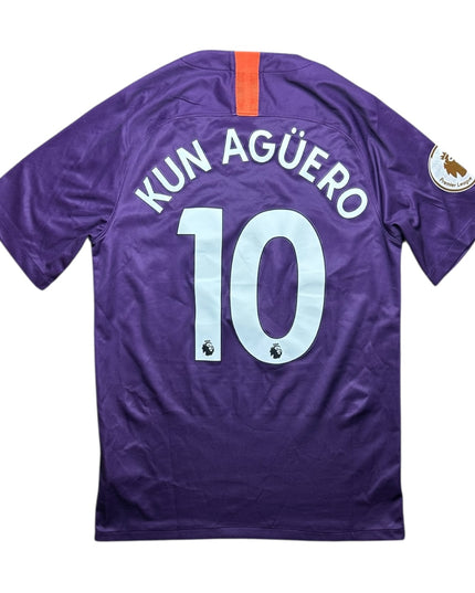 Manchester City Football Shirt 2017/2018 Third Kun Aguero 10 (S)