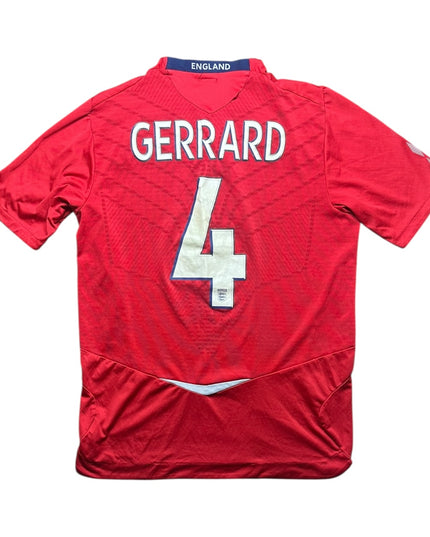 England Football Shirt Away 2008 Gerrard 4 (M)