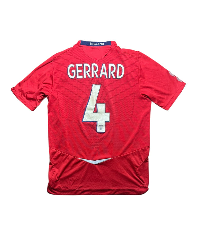 England Football Shirt Away 2008 Gerrard 4 (M)