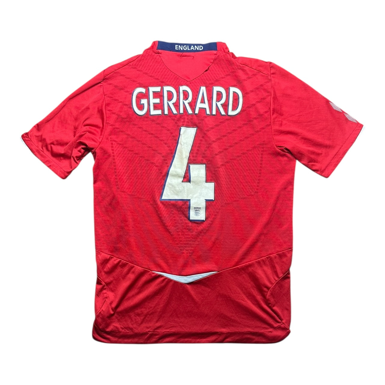England Football Shirt Away 2008 Gerrard 4 (M)
