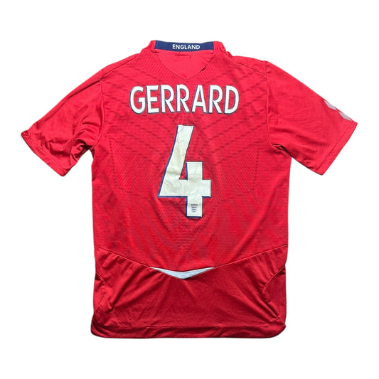 England Football Shirt Away 2008 Gerrard 4 (M)