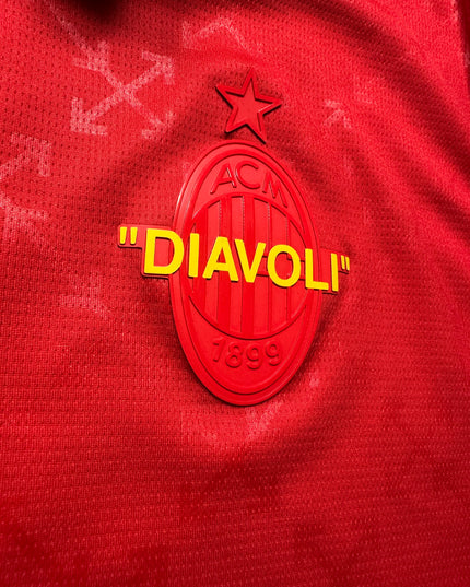 AC Milan Football Shirt X Off White ‘Diavoli’ Limited Edition (XL)