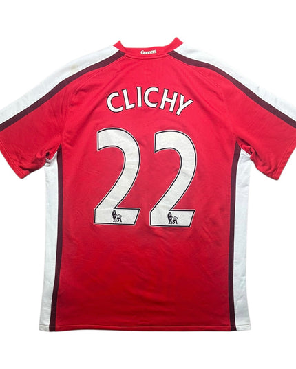 Arsenal Football Shirt 2008/2010 Home Clichy 22 (L)