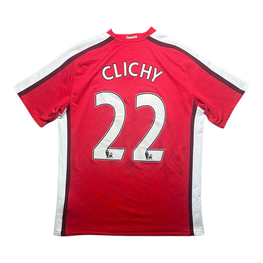 Arsenal Football Shirt 2008/2010 Home Clichy 22 (L)