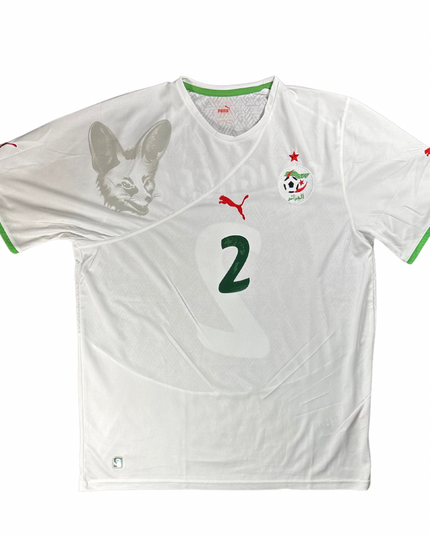 Algeria 2010/2011 Home Football Shirt Bougherra (2)