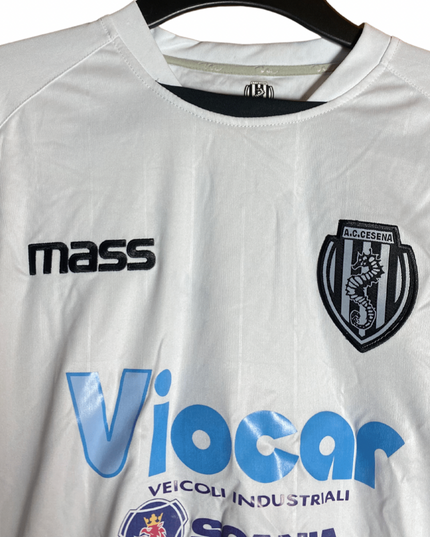 Size: Mens’s Small  Condition: 10/10 - BNWT  Authenticity: 100%   Notes: This shirt is from the season when Cesena won the Serie B on their ascension in the Italian Football League.   At Cavalier, we aim to provide the best quality football shirts from brands such as Nike, Adidas, Puma and New Balance for the lowest prices on the market. In football today, the prices of shirts have been highly inflated. As we love football shirts we aim to support you!