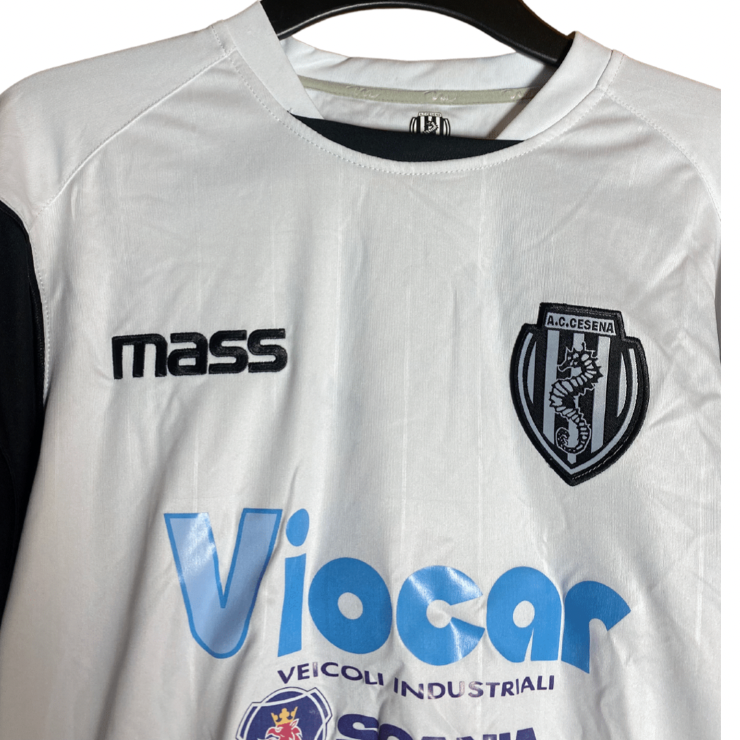 Size: Mens’s Small  Condition: 10/10 - BNWT  Authenticity: 100%   Notes: This shirt is from the season when Cesena won the Serie B on their ascension in the Italian Football League.   At Cavalier, we aim to provide the best quality football shirts from brands such as Nike, Adidas, Puma and New Balance for the lowest prices on the market. In football today, the prices of shirts have been highly inflated. As we love football shirts we aim to support you!