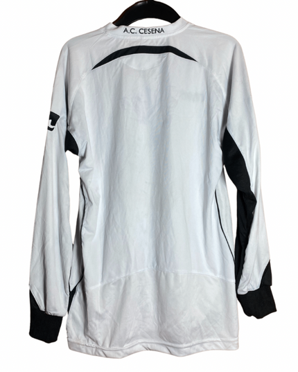 Size: Mens’s Small  Condition: 10/10 - BNWT  Authenticity: 100%   Notes: This shirt is from the season when Cesena won the Serie B on their ascension in the Italian Football League.   At Cavalier, we aim to provide the best quality football shirts from brands such as Nike, Adidas, Puma and New Balance for the lowest prices on the market. In football today, the prices of shirts have been highly inflated. As we love football shirts we aim to support you!